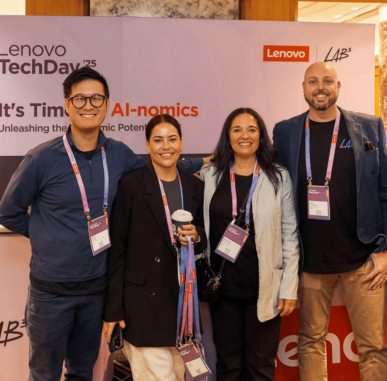 LAB3 team members at the Lenovo Tech Day, Sydney 2025