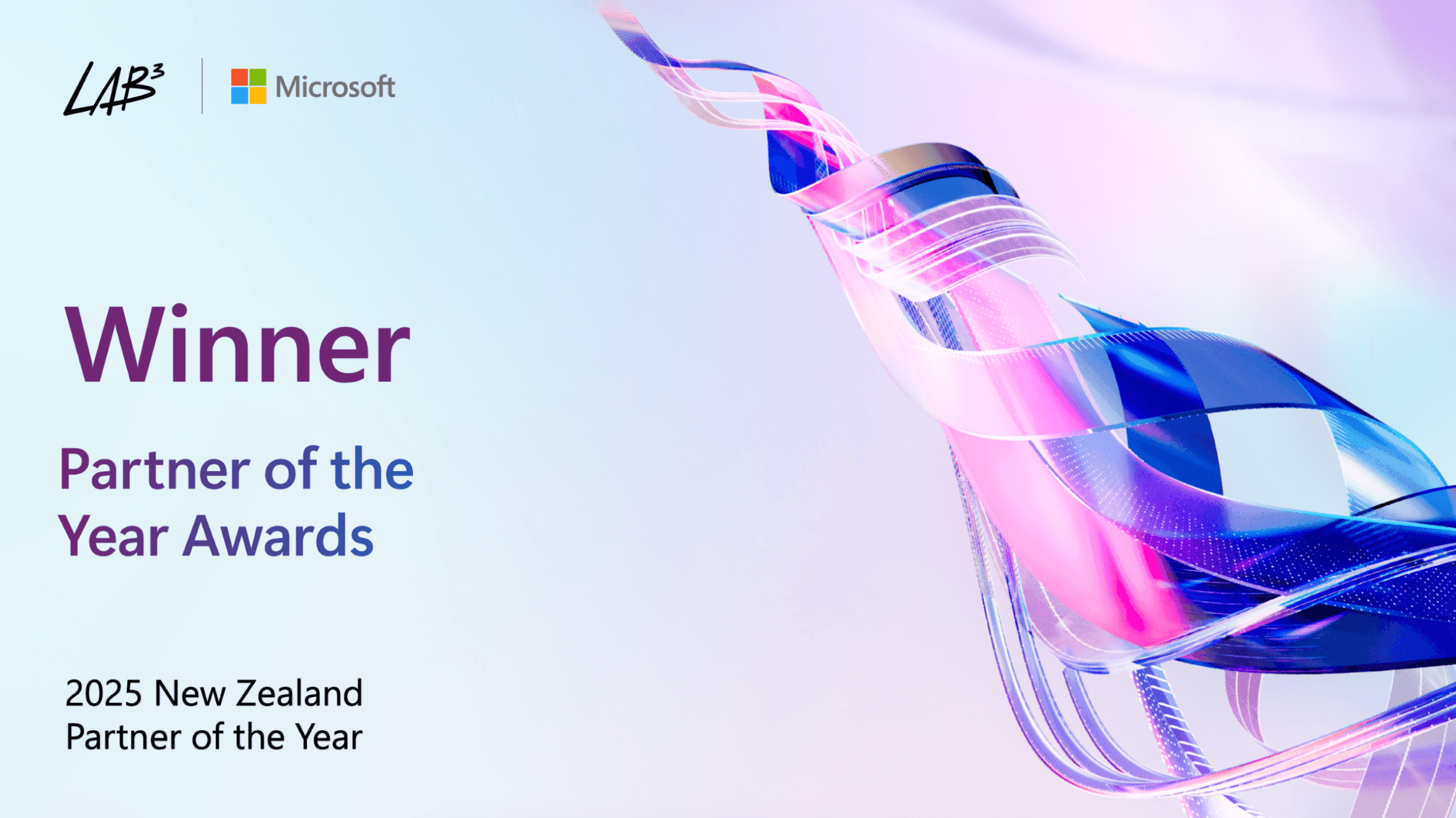 LAB3 Wins 2025 Microsoft Partner of the Year Award for New Zealand